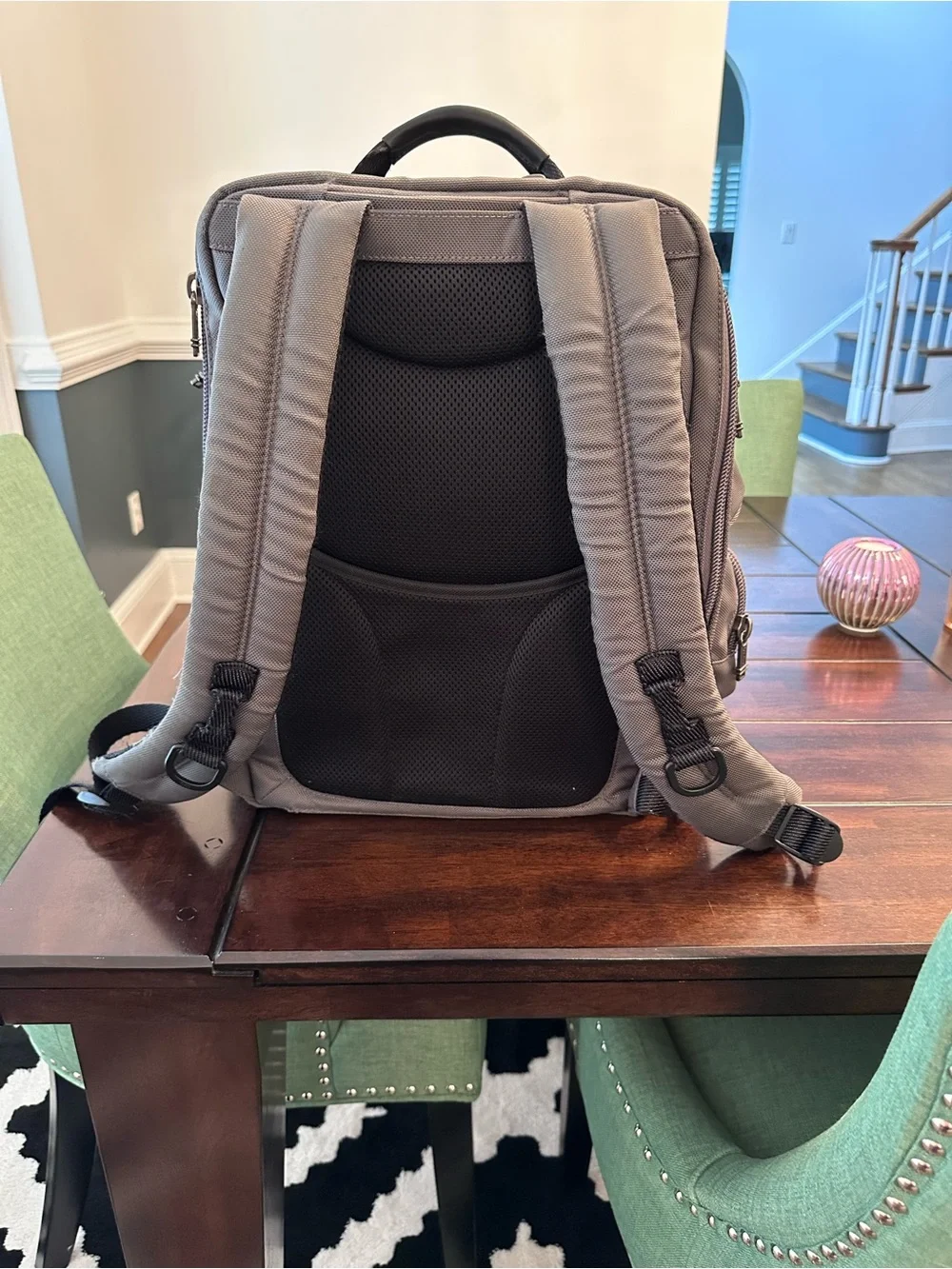 Tumi Gray and Black Travel Backpack